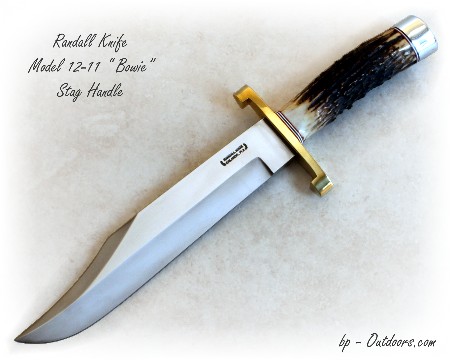 Randall Knife Model 12-11 Confederate Bowie Stag