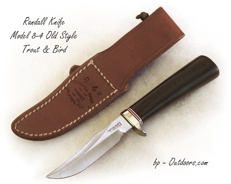 Randall Knife Model 8-4 Old Style Trout & Bird