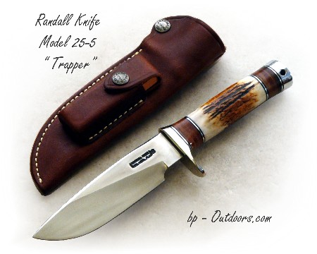 Randall Knife Model 25-5 SS NS Hilt Stag