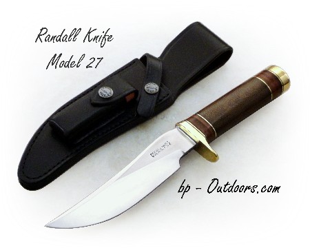 Randall Knife Model 27 - Green Canvas Micarta Handle